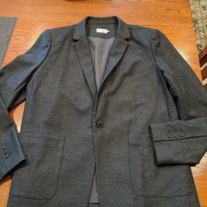 The Reset classic gray wool lightweight blazer.